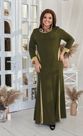 Kleid in Grün locker