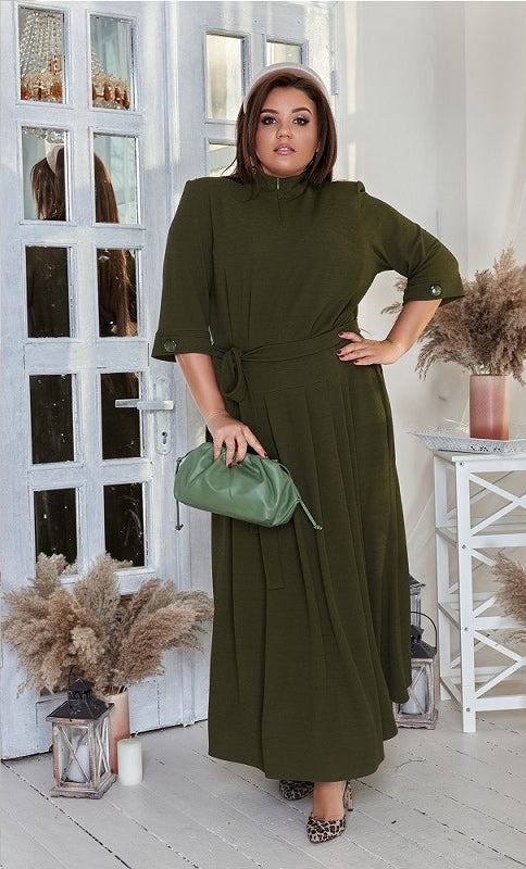 Maxikleid in Grün locker