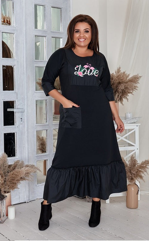 Kleid in Schwarz