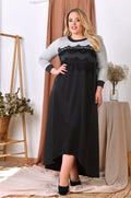 Kleid in Schwarz mit Spitze
