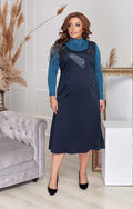 Trägerkleid in Blau