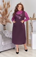 Trägerkleid in Lila