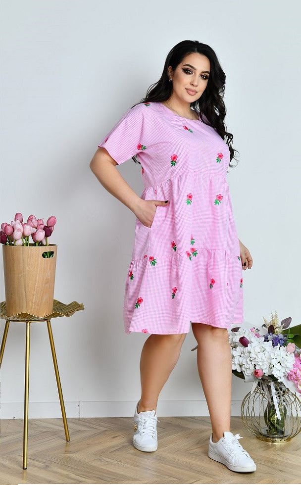 Sommerkleid kariert kurz