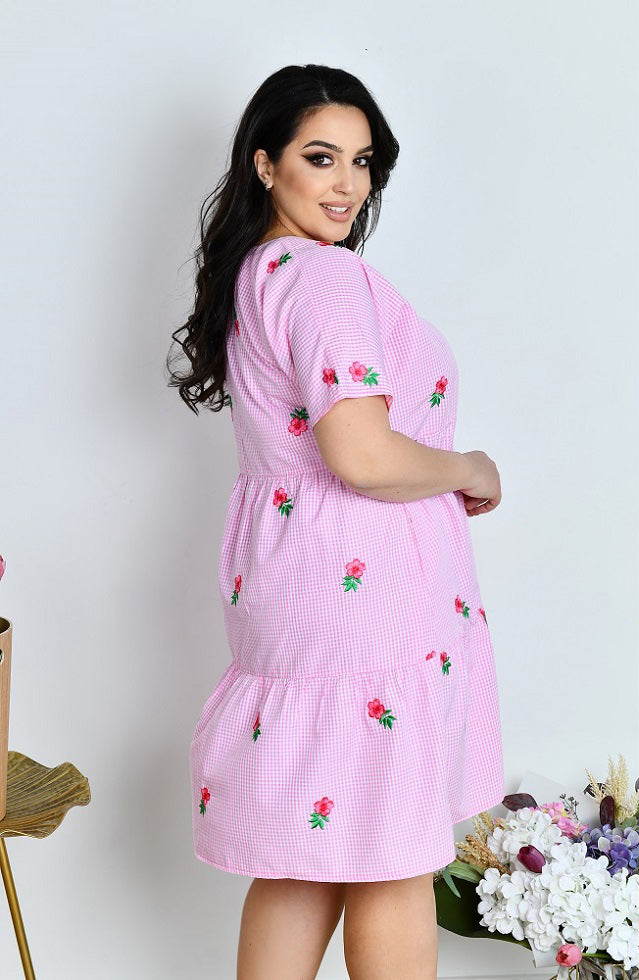 Sommerkleid kariert kurz