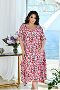 Sommerkleid in Rot locker
