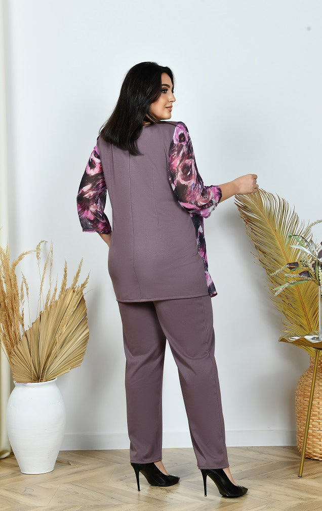 Zweiteiler in Beige