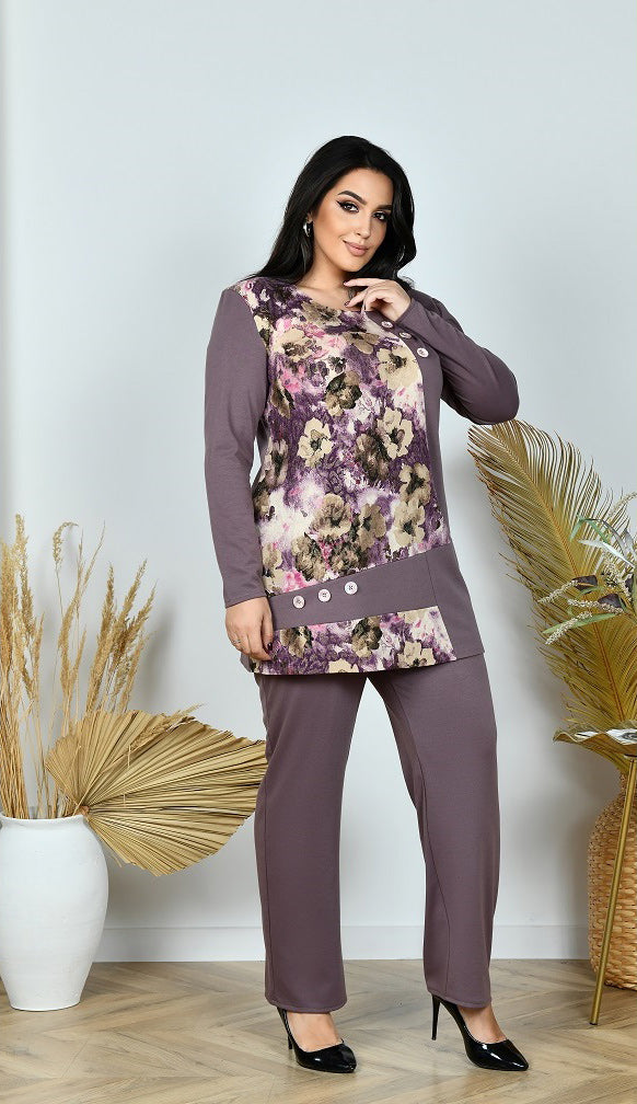 Zweiteiler in Beige