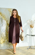 Kleid in Braun
