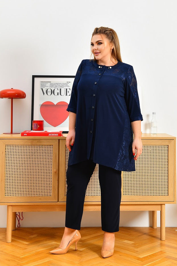 Zweiteiler in Blau