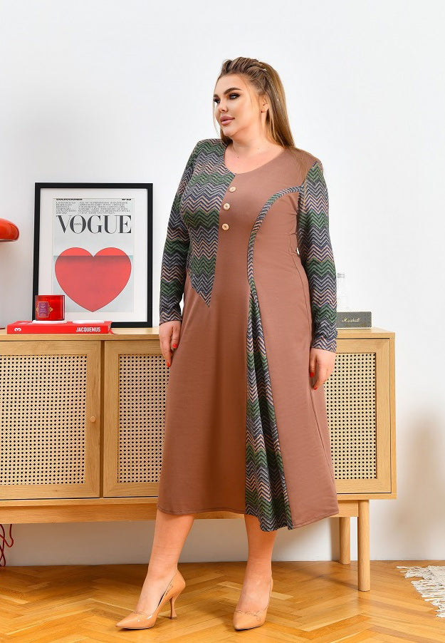 Kleid in Braun