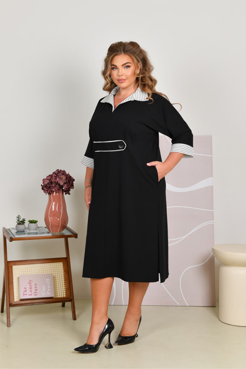 Kleid in Schwarz locker