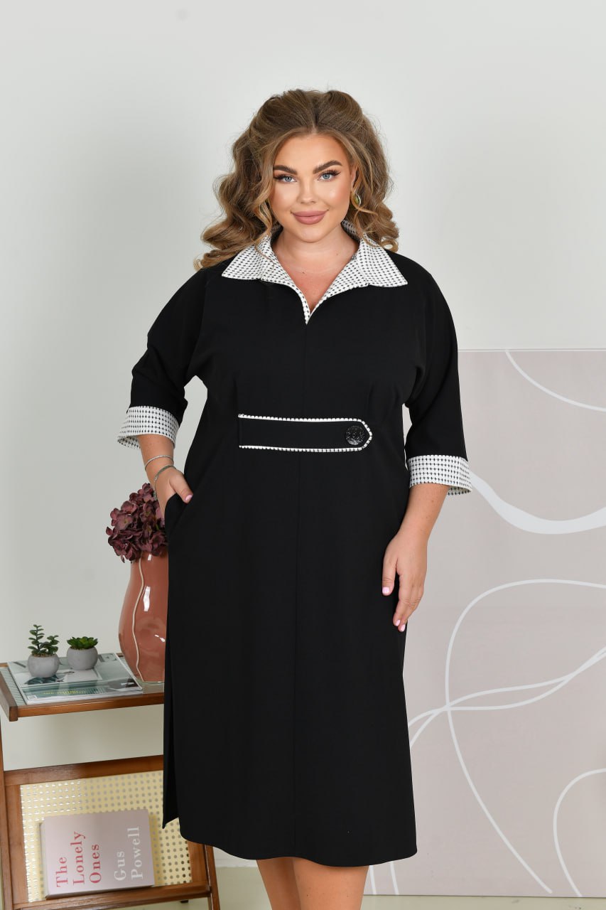 Kleid in Schwarz locker