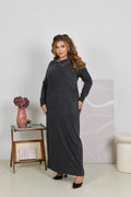 Maxikleid in Grau