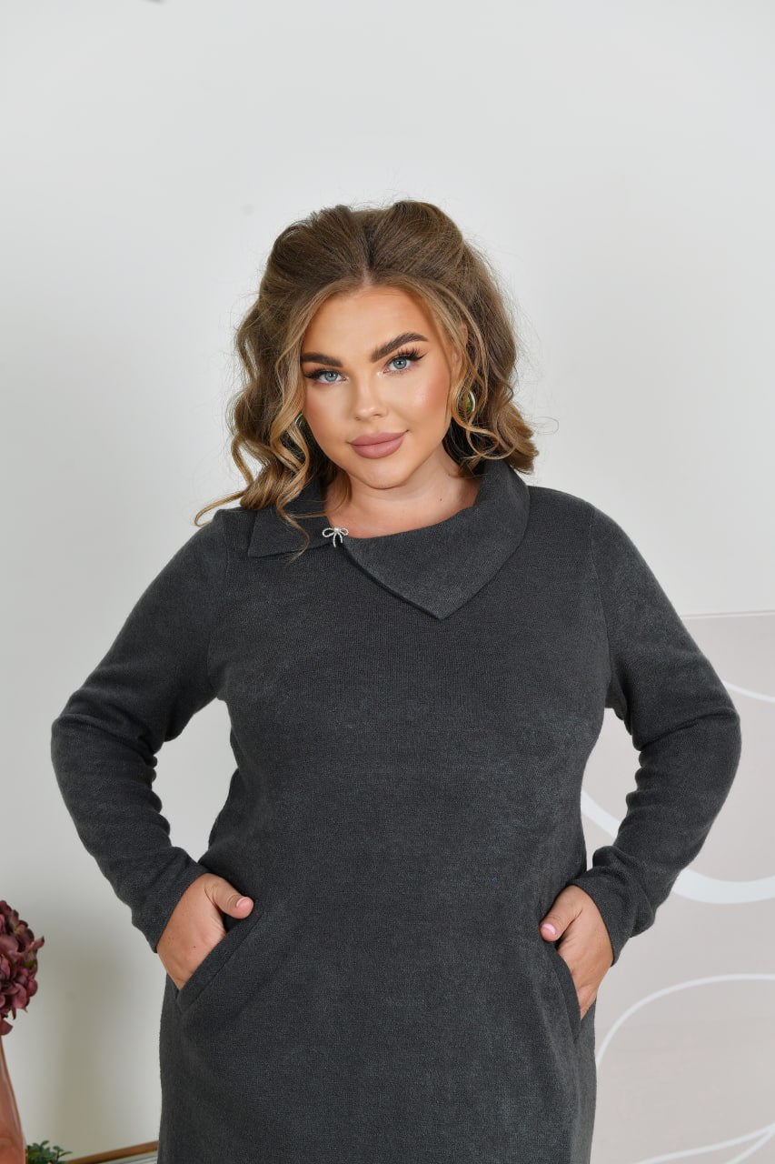 Maxikleid in Grau