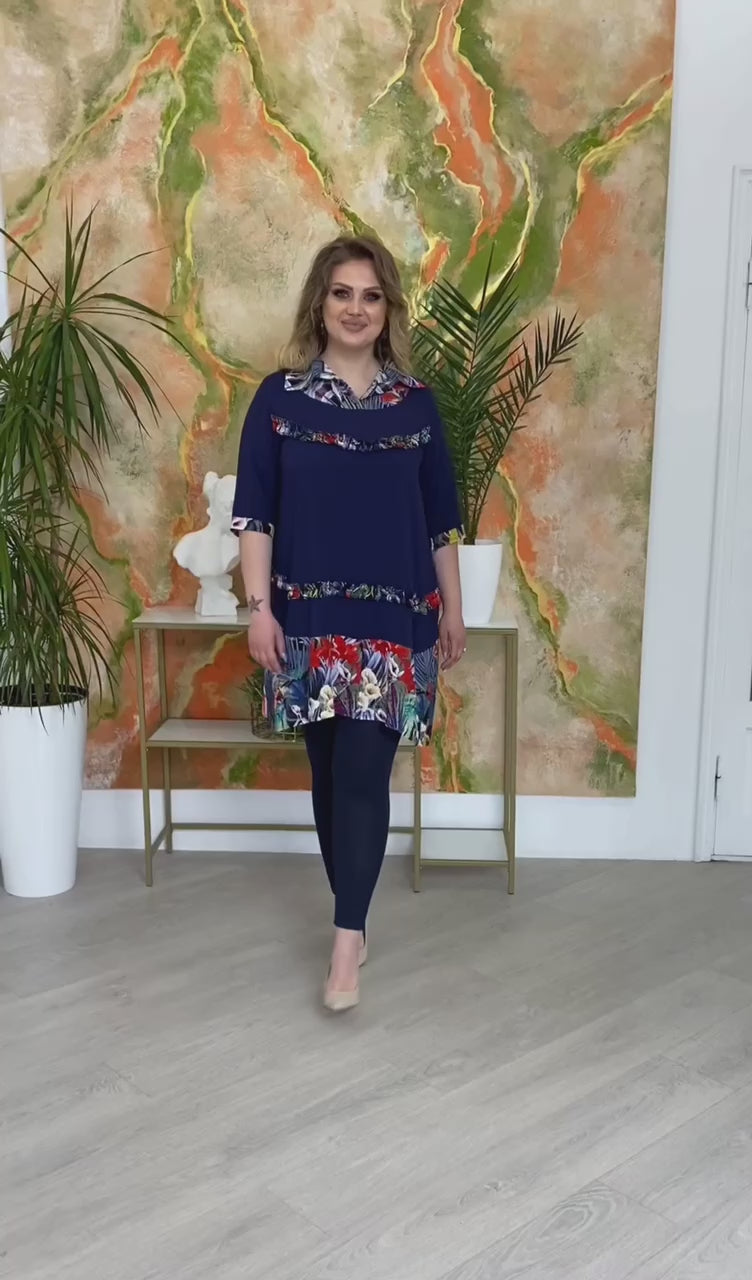 Zweiteiler in Blau