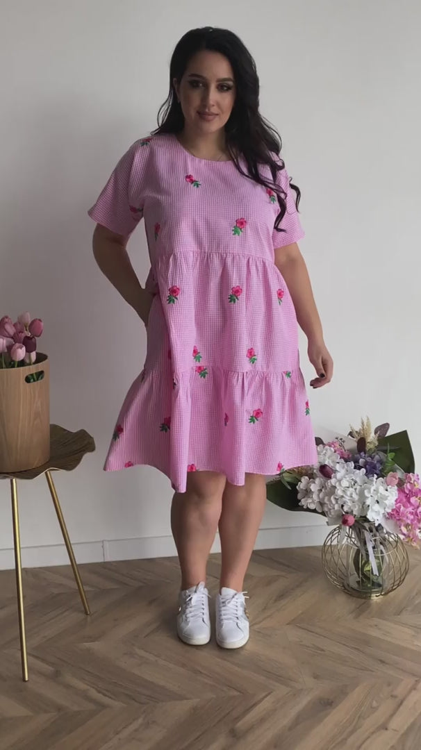 Sommerkleid kariert kurz