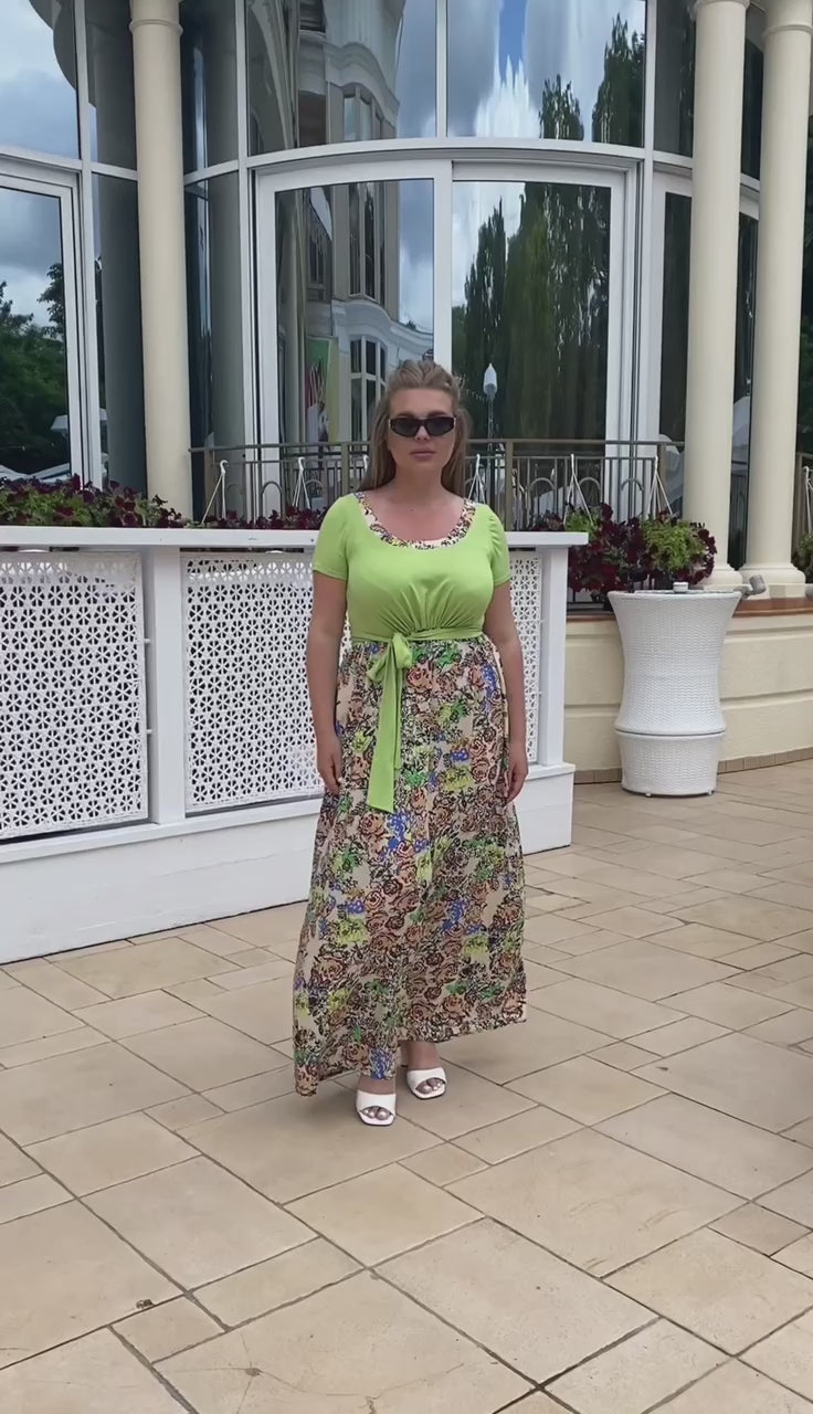 Maxikleid in Grün