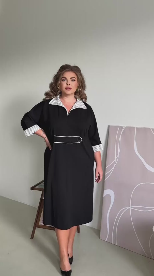 Kleid in Schwarz locker