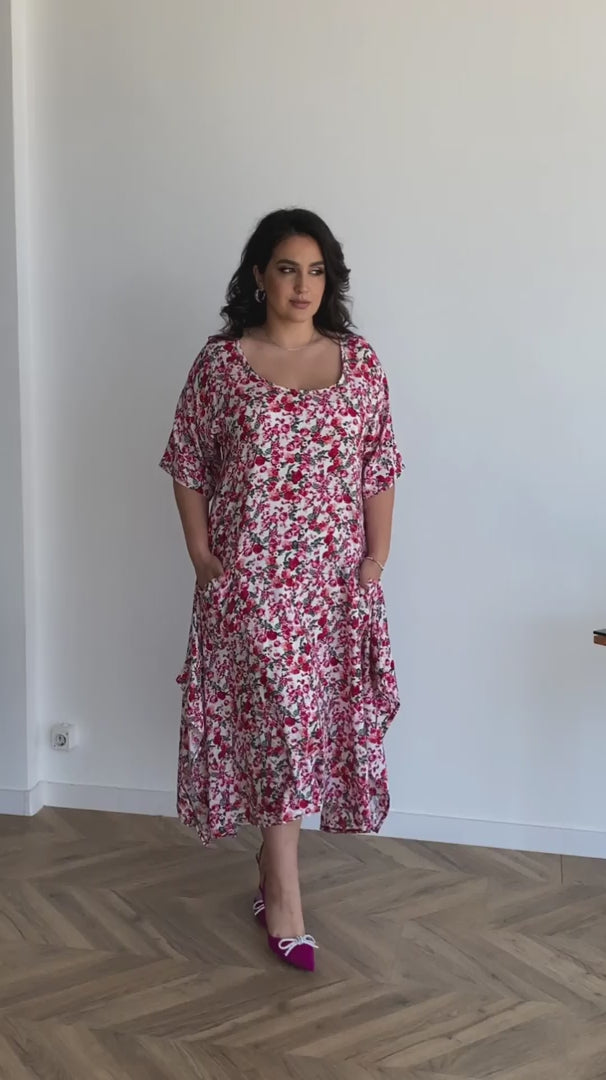 Sommerkleid in Rot locker